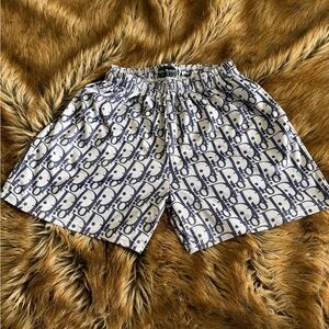 Men's Athletic Shorts in Blue and White